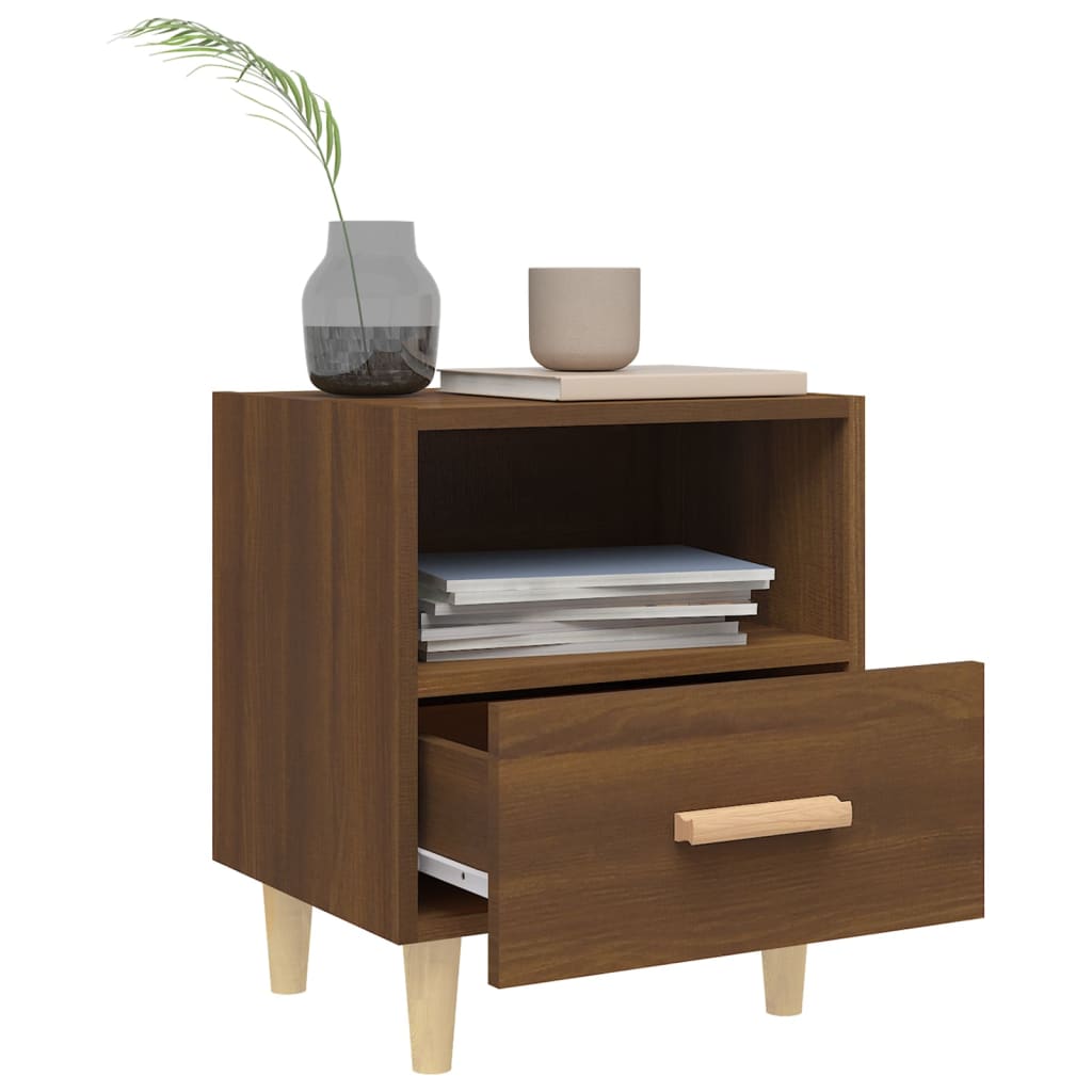 Comodini 2 pz Rovere Marrone 40x35x47 cm - homemem39