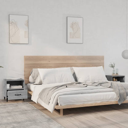Comodini 2 pz Grigio Sonoma in Legno Multistrato - homemem39
