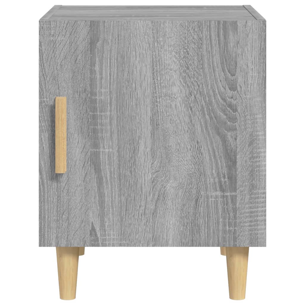 Comodino Grigio Sonoma in Legno Multistrato - homemem39