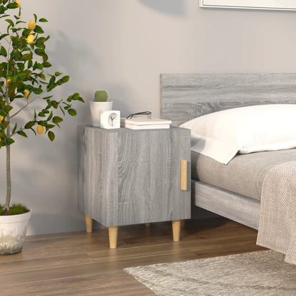 Comodino Grigio Sonoma in Legno Multistrato - homemem39