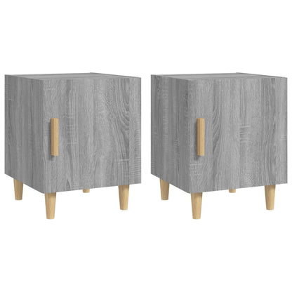 Comodini 2 pz Grigio Sonoma in Legno Multistrato - homemem39
