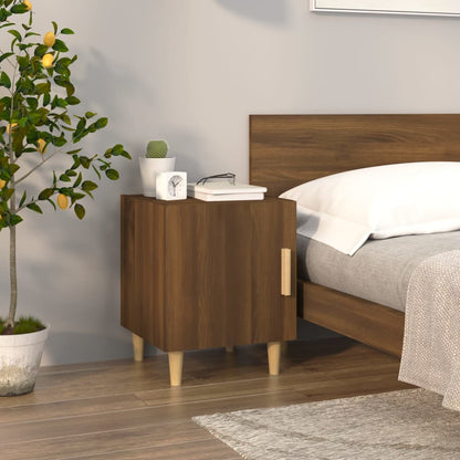 Comodino Rovere Marrone in Legno Multistrato | homemem39