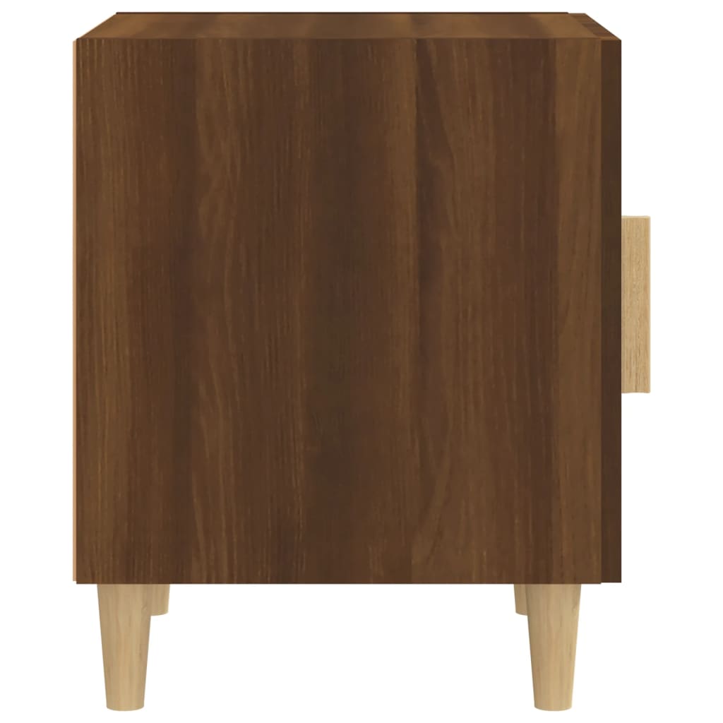 Comodini 2 pz Rovere Marrone in Legno Multistrato - homemem39