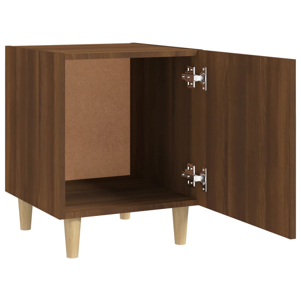 Comodini 2 pz Rovere Marrone in Legno Multistrato - homemem39