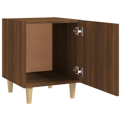 Comodini 2 pz Rovere Marrone in Legno Multistrato - homemem39