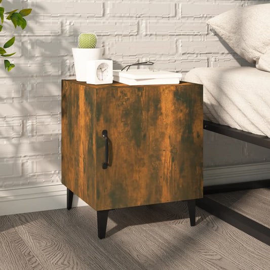Comodino Rovere Fumo in Legno Multistrato - homemem39