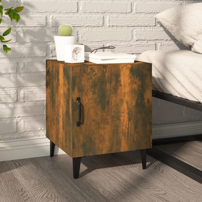 Comodini 2 pz Rovere Fumo in Legno Multistrato - homemem39