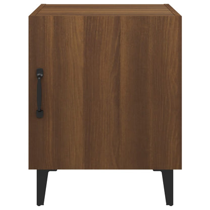 Comodino Rovere Marrone in Legno Multistrato - homemem39