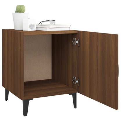 Comodino Rovere Marrone in Legno Multistrato - homemem39