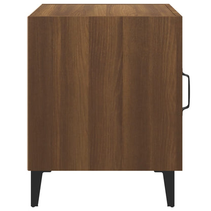 Comodini 2 pz Rovere Marrone in Legno Multistrato - homemem39