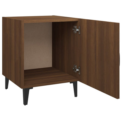 Comodini 2 pz Rovere Marrone in Legno Multistrato - homemem39