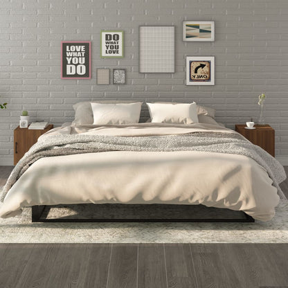 Comodini 2 pz Rovere Marrone in Legno Multistrato - homemem39