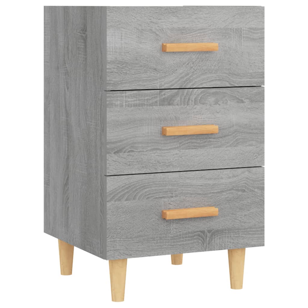 Comodino Grigio Sonoma 40x40x66 cm in Legno Multistrato - homemem39