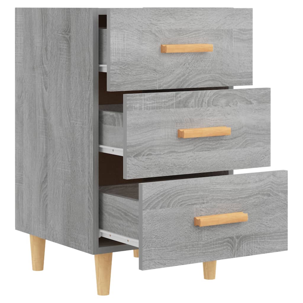 Comodino Grigio Sonoma 40x40x66 cm in Legno Multistrato - homemem39