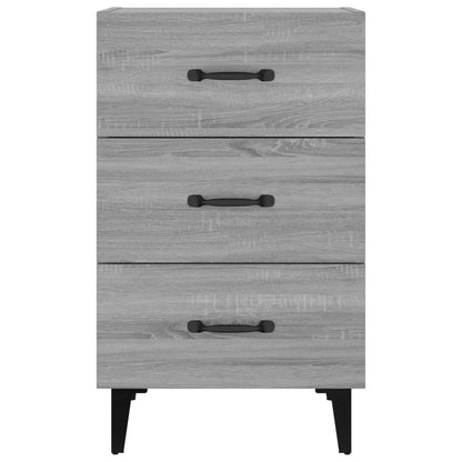 Comodino Grigio Sonoma 40x40x66 cm in Legno Multistrato - homemem39