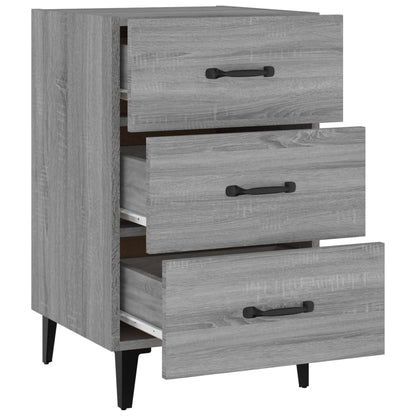 Comodino Grigio Sonoma 40x40x66 cm in Legno Multistrato - homemem39