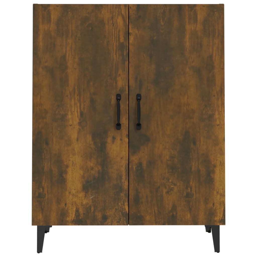 Credenza Rovere Fumo 70x34x90 cm in Legno Multistrato - homemem39