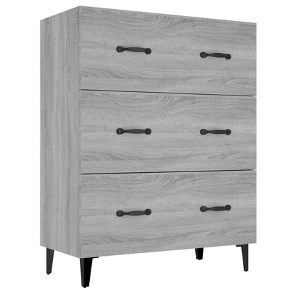 Credenza Grigio Sonoma 69,5x34x90 cm in Legno Multistrato - homemem39