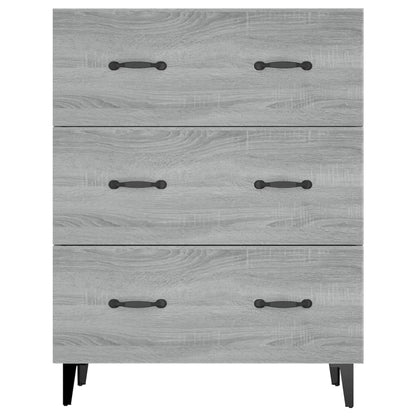 Credenza Grigio Sonoma 69,5x34x90 cm in Legno Multistrato - homemem39