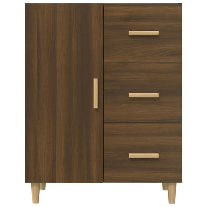 Credenza Rovere Marrone 69,5x34x90 cm in Legno Multistrato