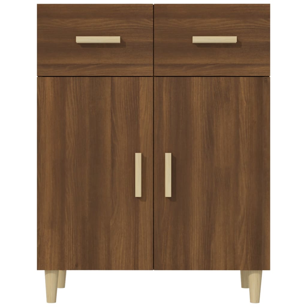Credenza Rovere Marrone 69,5x34x89 cm in Legno Multistrato - homemem39