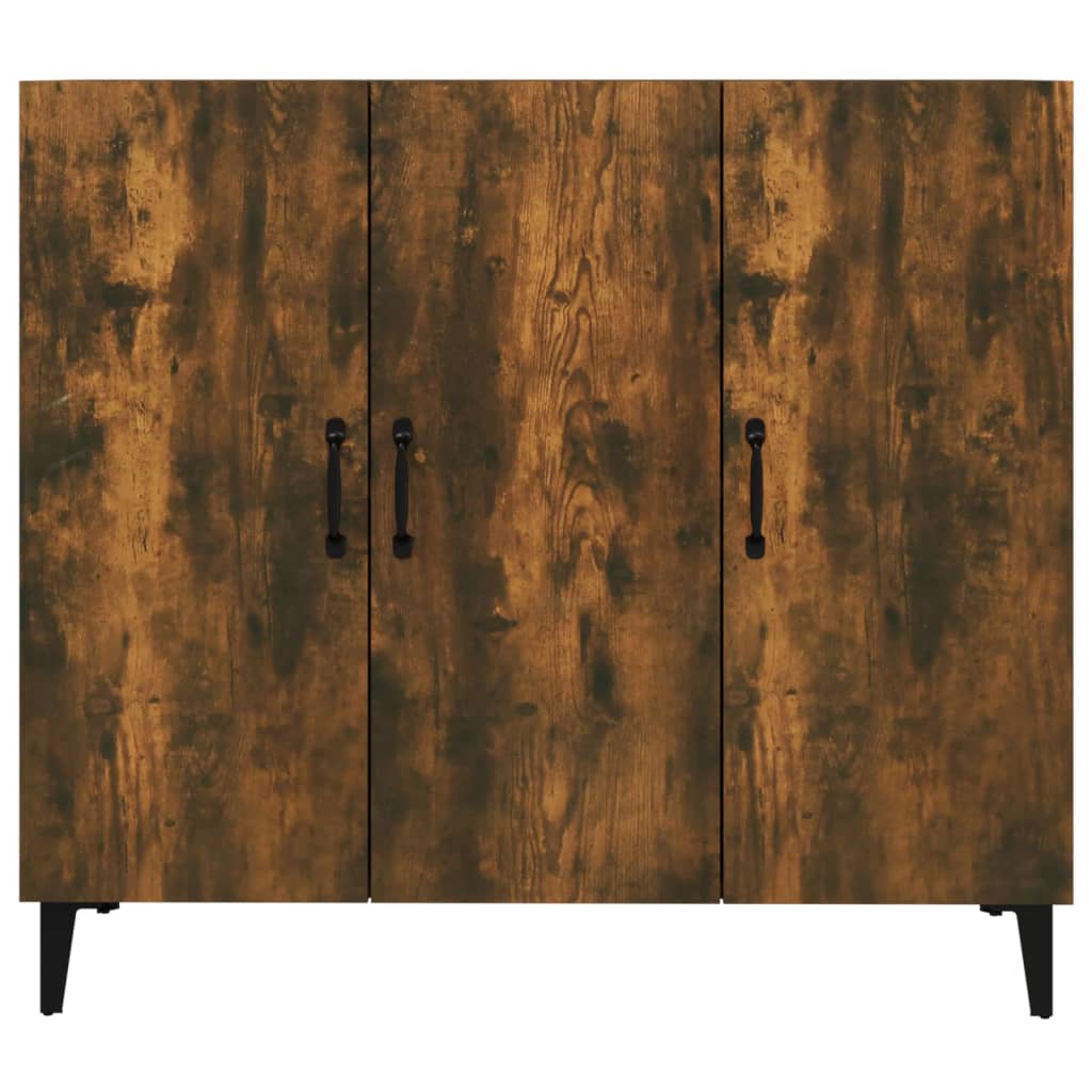 Credenza Rovere Fumo 90x34x80 cm in Legno Multistrato - homemem39