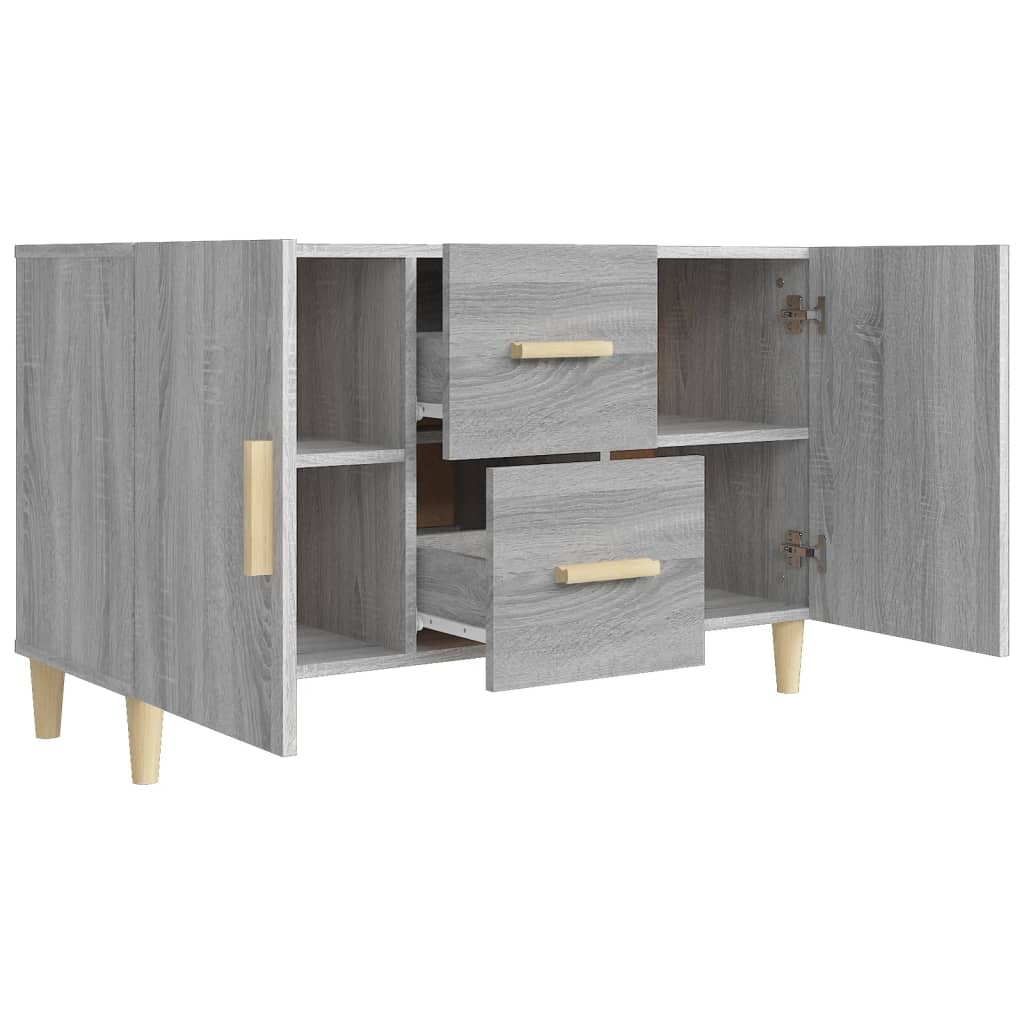 Credenza Grigio Sonoma 100x36x60 cm in Legno Multistrato - homemem39