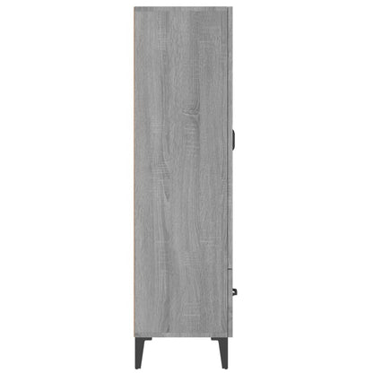 Credenza Grigio Sonoma 70x31x115 cm in Legno Multistrato - homemem39