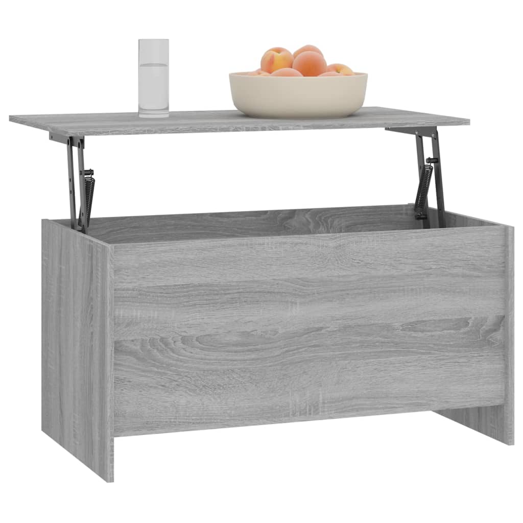 Tavolino Grigio Sonoma 102x55,5x52,5 cm in Legno Multistrato | homemem39