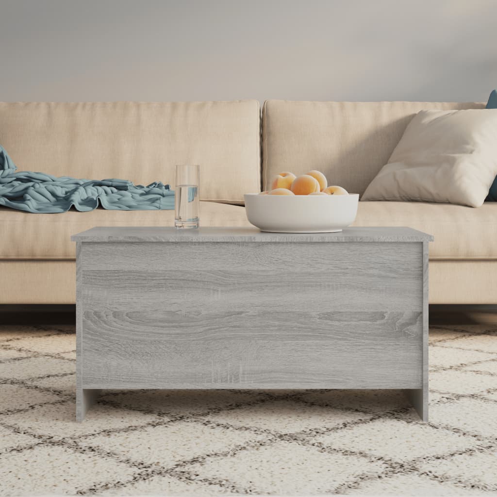 Tavolino Grigio Sonoma 102x55,5x52,5 cm in Legno Multistrato | homemem39