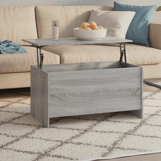 Tavolino Grigio Sonoma 102x55,5x52,5 cm in Legno Multistrato | homemem39