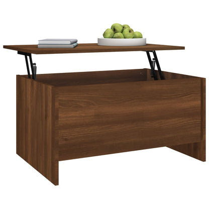 Tavolino Salotto Rovere Marrone 80x55,5x41,5 Legno Multistrato | homemem39