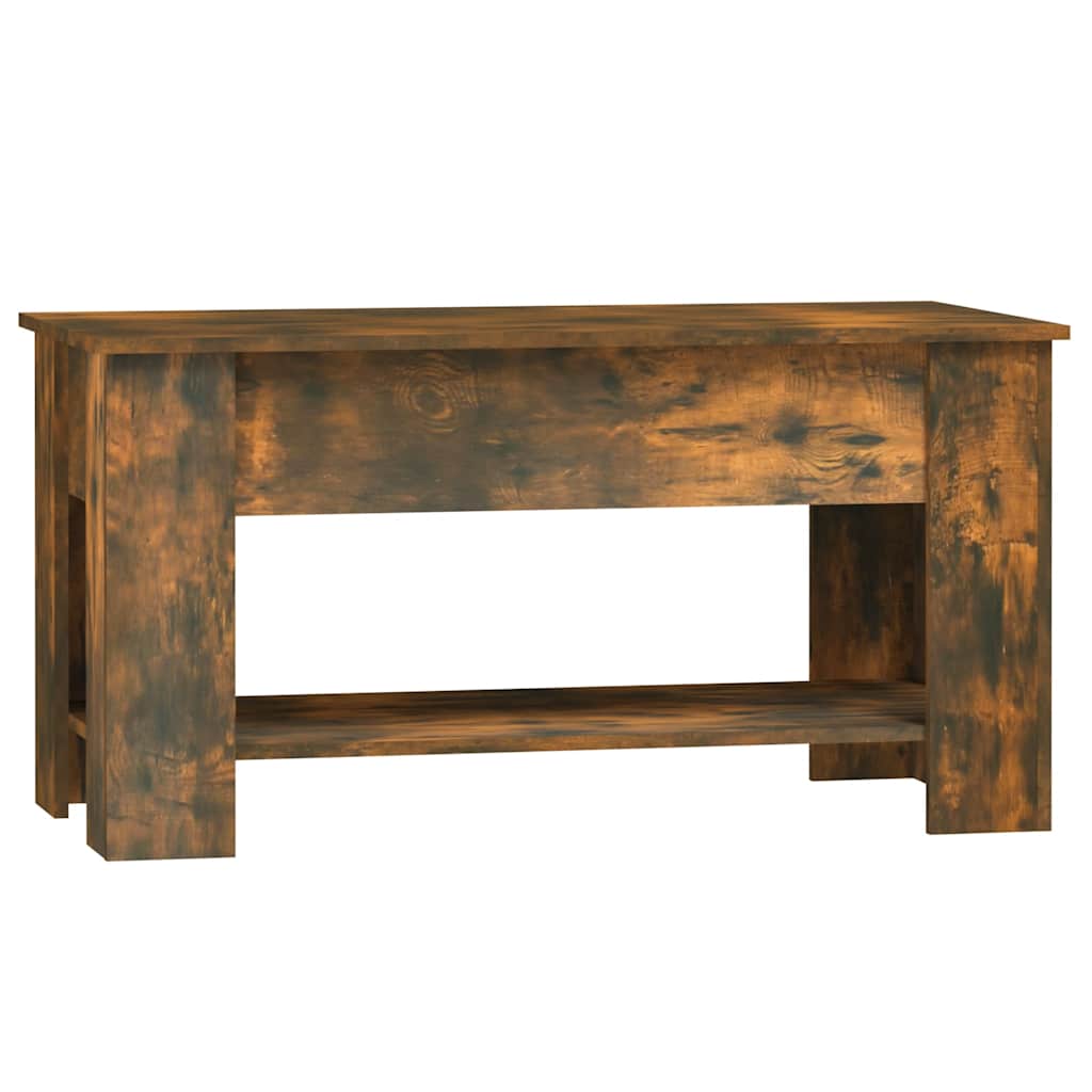 Tavolino da Salotto Rovere Fumo 101x49x52 cm Legno Multistrato | homemem39