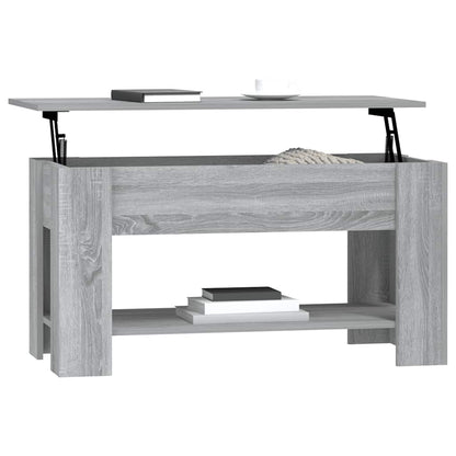 Tavolino da Salotto Grigio Sonoma 101x49x52cm Legno Multistrato | homemem39