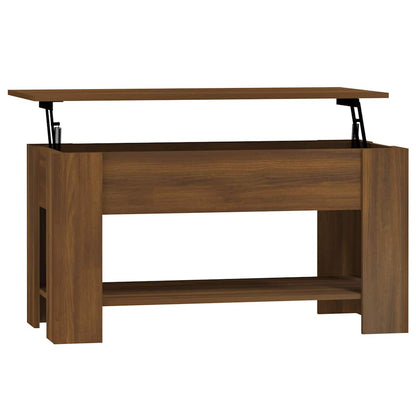 Tavolino Salotto Rovere Marrone 101x49x52 cm Legno Multistrato | homemem39