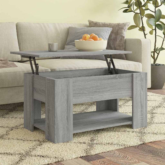 Tavolino da Salotto Grigio Sonoma 79x49x41 cm Legno Multistrato | homemem39