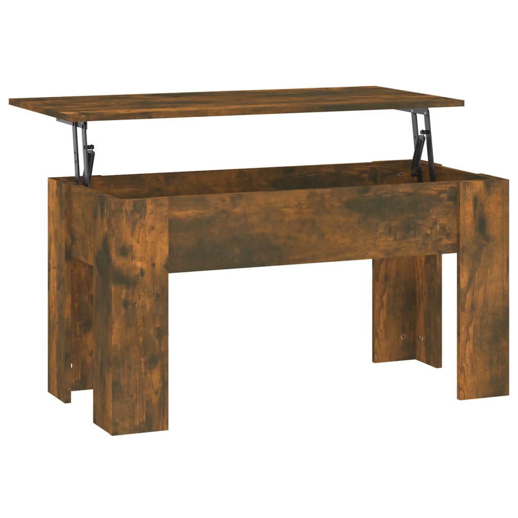 Tavolino da Salotto Rovere Fumo 101x49x52 cm Legno Multistrato | homemem39