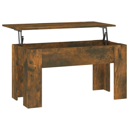 Tavolino da Salotto Rovere Fumo 101x49x52 cm Legno Multistrato | homemem39