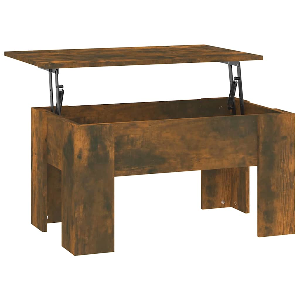 Tavolino da Salotto Rovere Fumo 79x49x41cm in Legno Multistrato | homemem39