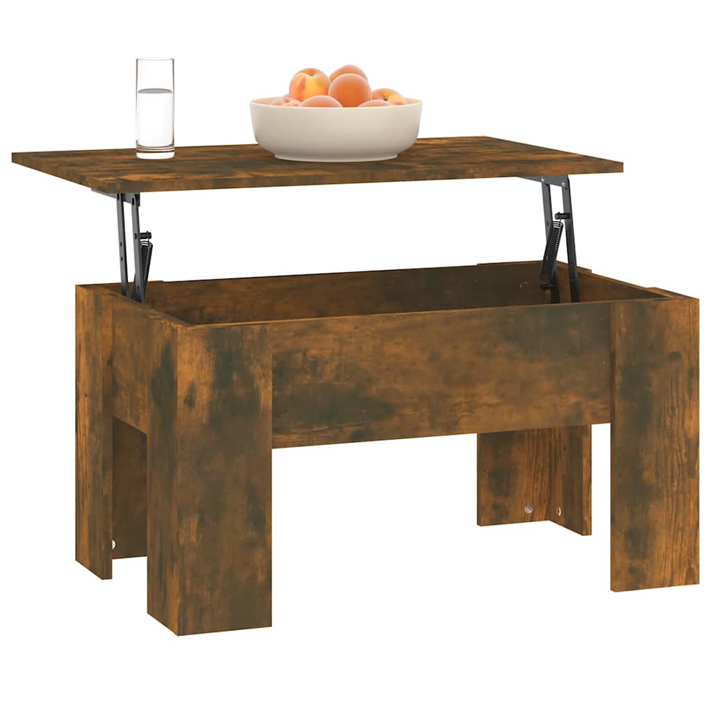 Tavolino da Salotto Rovere Fumo 79x49x41cm in Legno Multistrato | homemem39