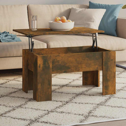 Tavolino da Salotto Rovere Fumo 79x49x41cm in Legno Multistrato | homemem39