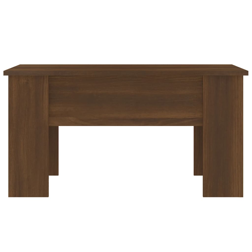 Tavolino da Salotto Rovere Marrone 79x49x41cm Legno Multistrato | homemem39
