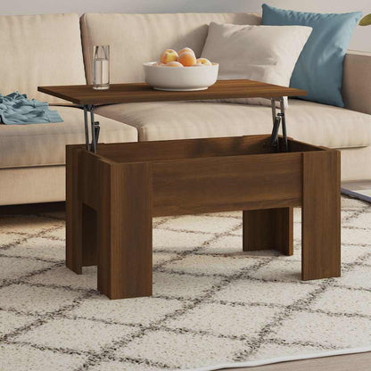 Tavolino da Salotto Rovere Marrone 79x49x41cm Legno Multistrato