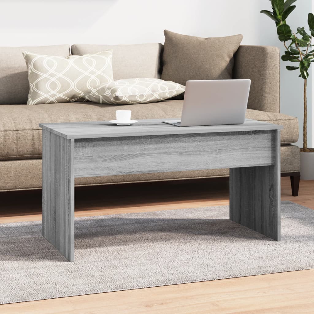 Tavolino Grigio Sonoma 102x50,5x52,5 cm in Legno Multistrato | homemem39