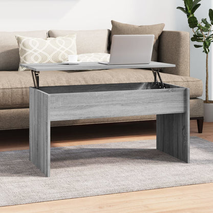 Tavolino Grigio Sonoma 102x50,5x52,5 cm in Legno Multistrato