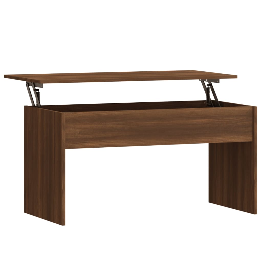 Tavolino Rovere Marrone 102x50,5x52,5 cm in Legno Multistrato | homemem39