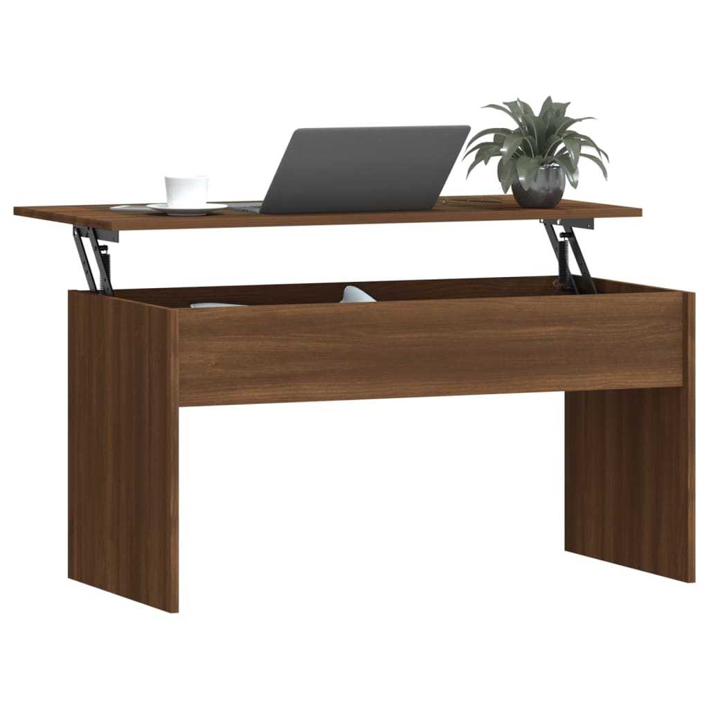 Tavolino Rovere Marrone 102x50,5x52,5 cm in Legno Multistrato | homemem39