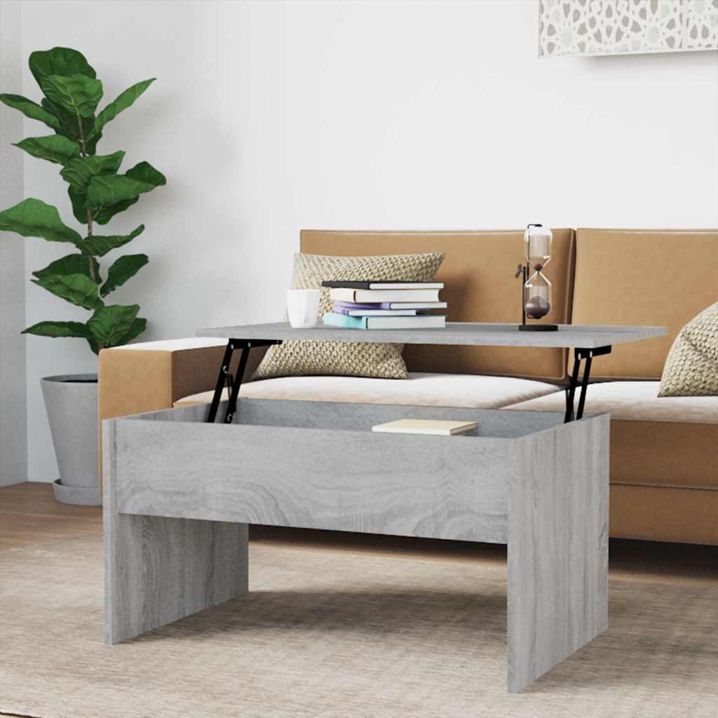 Tavolino Salotto Grigio Sonoma 80x50,5x41,5cm Legno Multistrato | homemem39