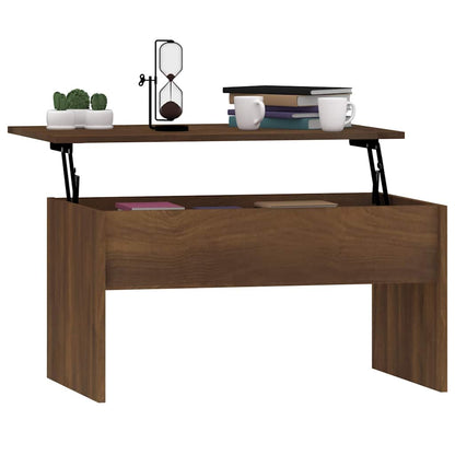 Tavolino Rovere Marrone 80x50,5x41,5 cm in Legno Multistrato | homemem39