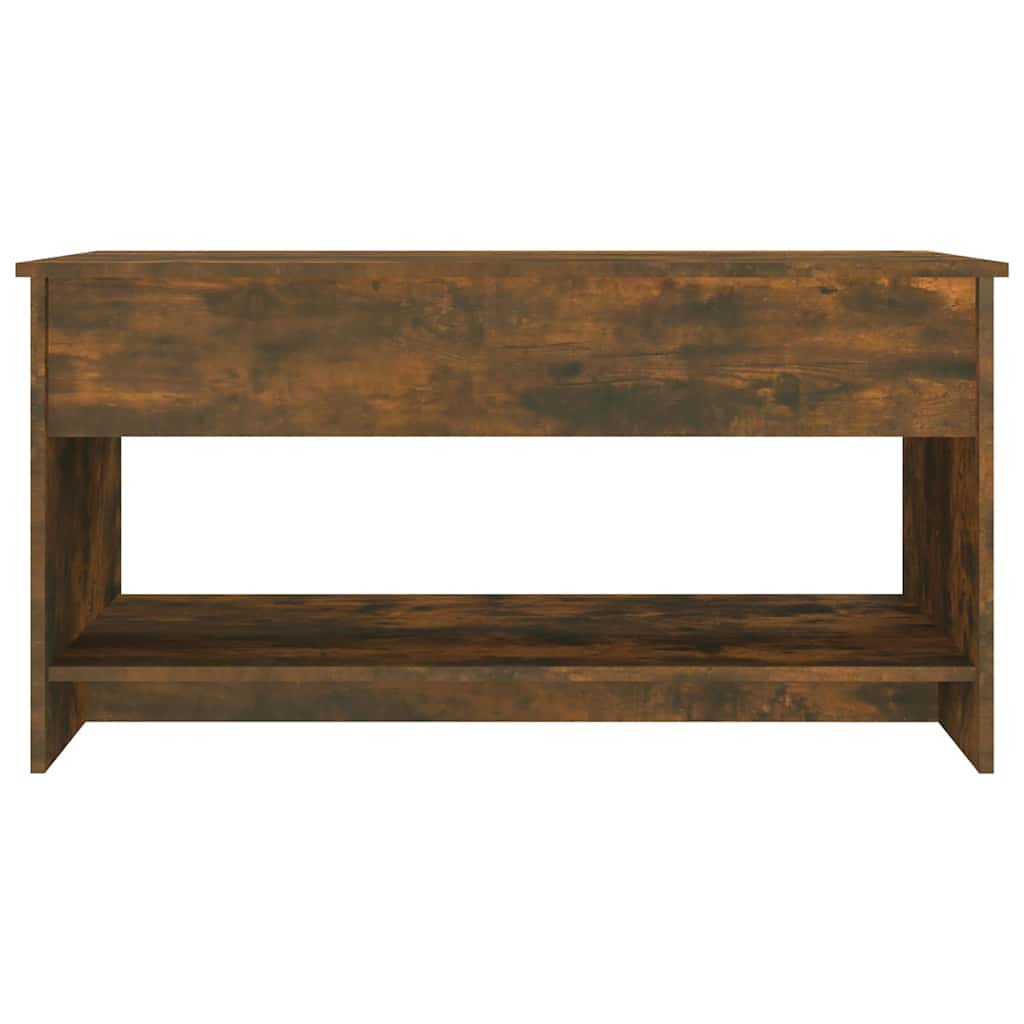 Tavolino da Salotto Rovere Fumo 102x50x52,5cm Legno Multistrato | homemem39